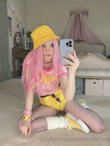 Belle Delphine Yellow Hat Full Onlyfans Set Leaked