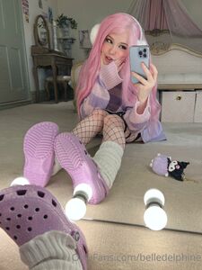 Belle Delphine Purple Crocs Full Onlyfans Set Leaked