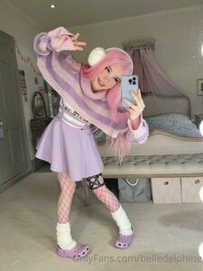 Belle Delphine Purple Crocs Full Onlyfans Set Leaked
